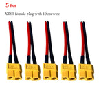 XT60 Male Female Bullet Connectors Plug Adapter With 14 AWG Silicon Wire For ESC Lipo Battery Extension Quadcopter Multicopter