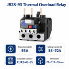 JR28 Series Thermal Overload Relay 25A 36A  Adjustable Current Motor Protection Electrical Overload Protector for AC Contactor