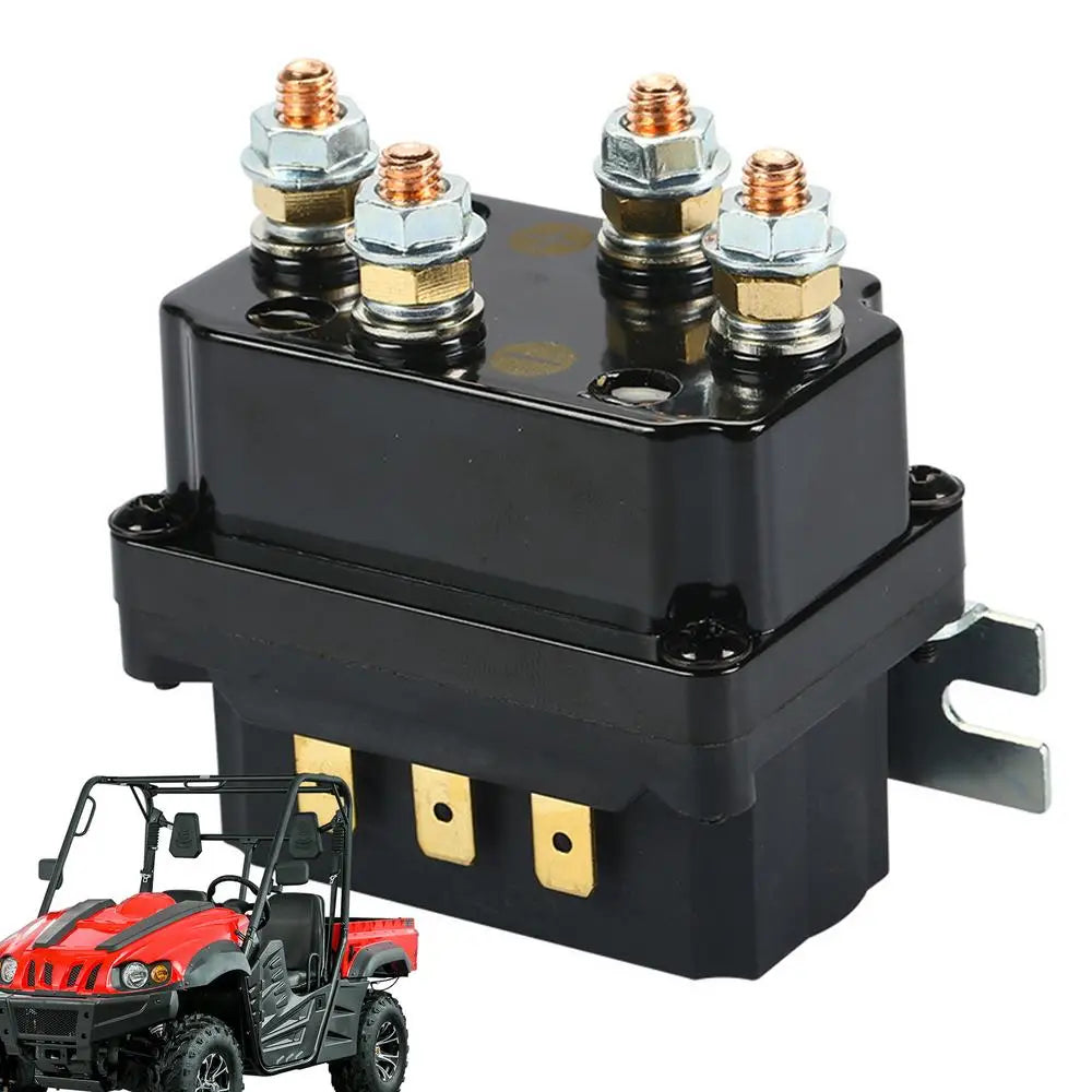 12V 500A Winch Remote Contactor 5000-7000 Lbs Winch Control Solenoid Relay Twin Wireless Remote Recovery For Car JeepsUniversal