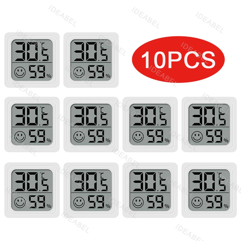 6-10PCS Mini LCD Digital Thermometer Hygrometer Indoor Room Temperature Humidity Meter Sensor Gauge Weather Station