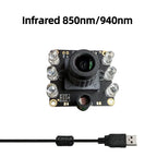 2MP Night Vision USB IR Camera Module 720P 1080P 30FPS  Infrared 850nm 940nm mini Wide angle camera for windows liunx Android