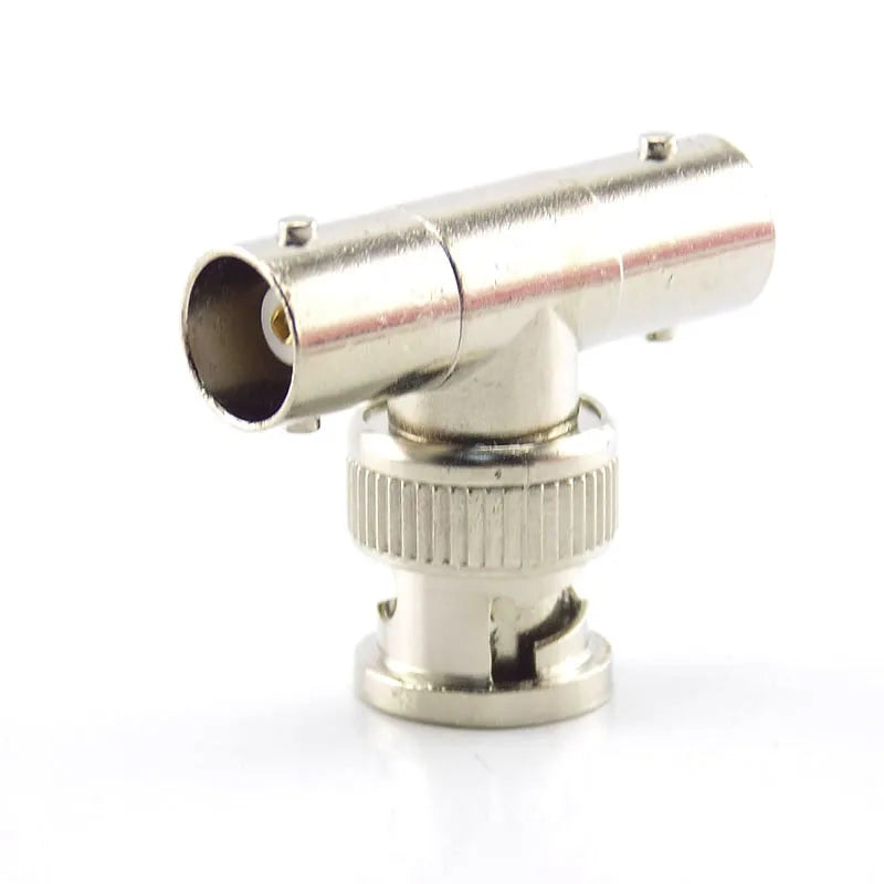 2/5/10pcs BNC T-type Connector Adapter Splitter Coupler 1 BNC Male To 2 BNC Female Video CCTV Jack Plug Transmission Cables C5