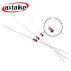 50PCS 1W Zener Diode 3.3V-100V 5.1V 12V 18V 24V 33V 3.9V 6.2V DO-41 Package, Voltage Regulator Diodes for Circuit Protection