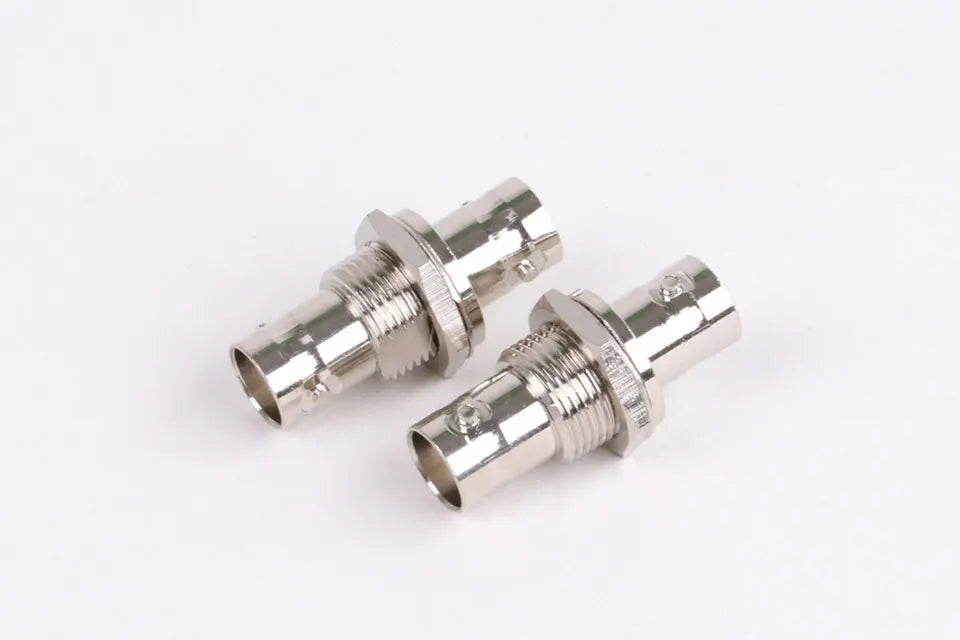 10pcs/lot Dual BNC Jack Socket Screw Panel Mount BNC Female to BNC Female Panel Chassis Adapter Coaxial Connector