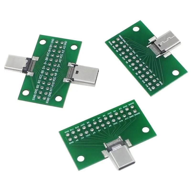 USB 3.1 Connector Type-C Adapter Plate PCB Board Female Male Head Convertor 2*13P to 2.54MM Transfer Test Board USB3.1 Module