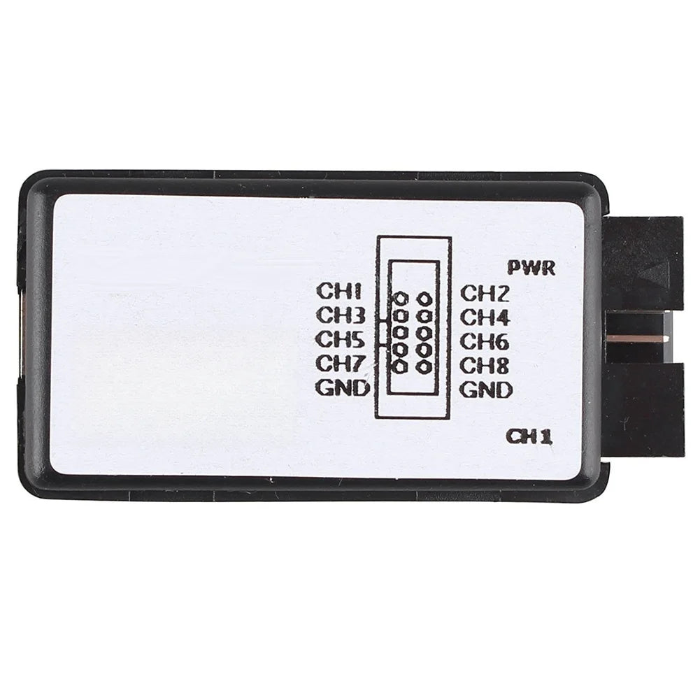 For Logic Analyzer USB Interface 24MHz Sampling Rate 8 Digital Channels for Embedded Debugging UART I2C Analysis