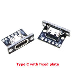 USB 3.1 Female Socket with PCB Board Connector Type C Female Male Head Connector Adapter Breakout Test Board 180 Degree Vertical