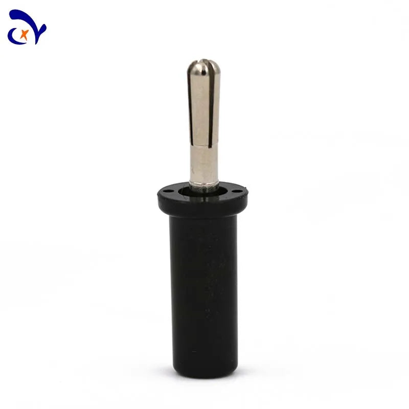 10PCS Amass 25.421 4mm copper nickel plated cross slotted banana plug welded ABS plastic case with 24A resistance
