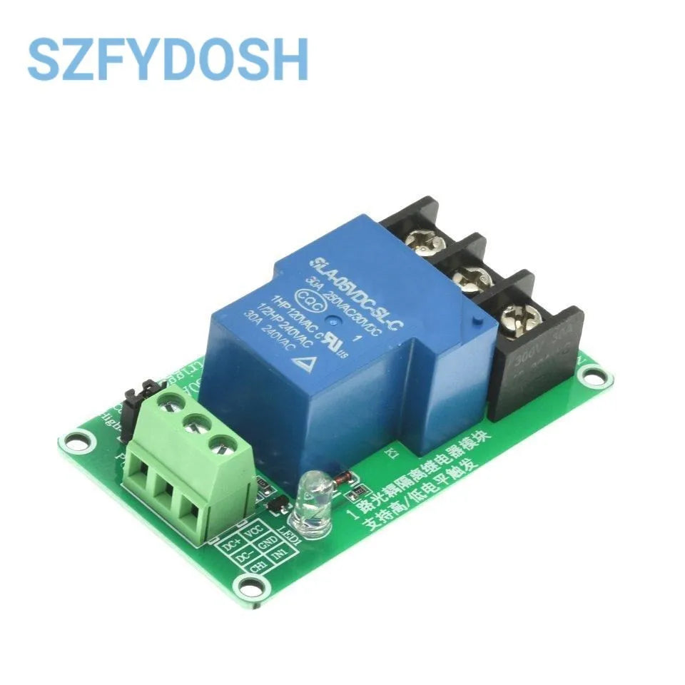 1 2 4 8 Channel Relay Module 30A With Optocoupler Isolation 5V 12V 24V Supports High And Low Triger Trigger