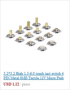 mini usb connector 5 pin Type B female DIP 2 straight-pin PCB soldering socket jack in-line connector