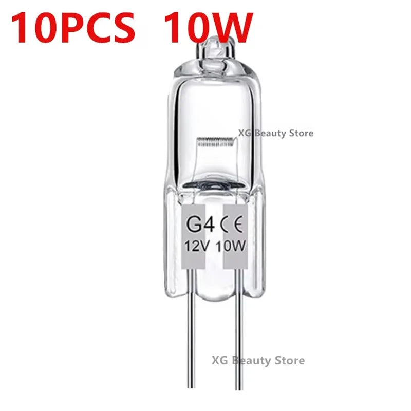 10/50/100PCS G4 12V 10W 20W LED Lamp Bulbs Eco Halogen Light Bulbs Capsule Inserted Beads Crystal Lamp Halogen Bulb Wholesale