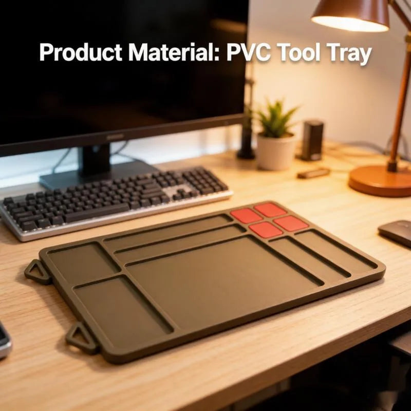 Large Silicone Soldering Mat Heat Resistant 932°F Repair Workstation Pad with Magnetic Parts Tray Anti-Static ESD Safe Desk Mat