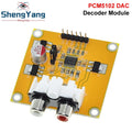 1/3PCS PCM5102 PCM5102A DAC Decoder Board I2S Input 32Bit 384K for Red Core Player Supports I2S Format/Left Justified