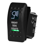 12V/24V Marine Rocker Switch Green LED SPST ON-OFF & DPDT ON-OFF-ON Momentary Toggle for 4x4 Off-Road RZR ATV ARB Carling Style