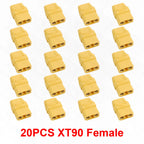 XT90 Male Female Connector Plug Welding Terminal Plugs for RC Lipo Battery Drone Boat Airplane Wire Cable Connectors Adapter