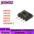 50PCS LM358 LM393 LM339 LM324 NE555 SMD LM358DR LM324DR LM339DR LM393DR NE555DR LM386 LM386M-1 SOP Amplifier Circuit New IC Chip