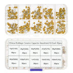 300PCS 10Value 50V 10pf 20pf 30pf 47pf 56pf 68pf 100pf 1nf 10nf 100nf Multilayer Ceramic Capacitor Assortment Kit