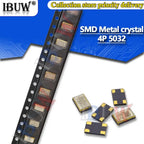 10PCS 5032 Metal SMD 4PIN 8.000mhz 8MHZ 10MHZ 11.0592MHZ 12MHZ 16MHZ 20MHZ 24MHZ 25MHZ 27M IBUW SMD Quartz Resonator Crystal