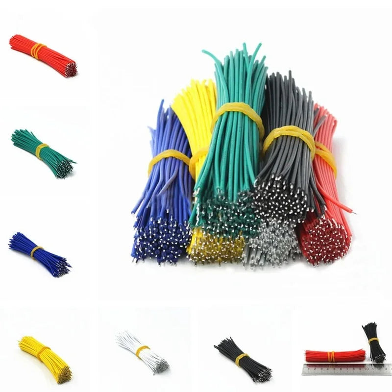120pcs Tin-Plated Breadboard,PCB Solder Cable,26AWG 7.8cm Fly jumper Cable,1007-26AWG Tin Conductor Wires Connector Wire Diy