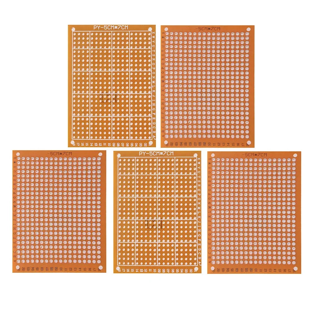 5/10pcs PCB Single Sided PCB Prototype Board 5x7/7x9/9x15/10x15cm DIY Universal Circuit Boards Kit for Arduino Soldering Project