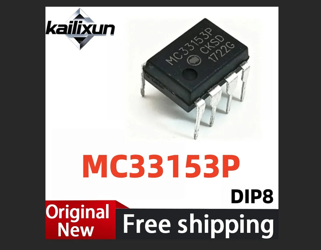 (10pcs) MC33153P DIP-8 Gate Driver IC Chip