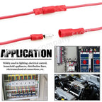 50-500PCS Assorted Female Male Bullet Butt Connector Insulated Crimp Wire Terminals Quick Splice Wiring Cable Plug for 22~10AWG