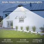 Solar Street Lights Outdoor Waterproof 50000LM Wide Angle Solar Light Parking Light with Motion Sensor for Security Street Light
