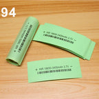 100pcs/lot Battery packaging skin 18650 lithium battery PVC heat shrinkable sleeve packaging skin shrink film insulation sleeve