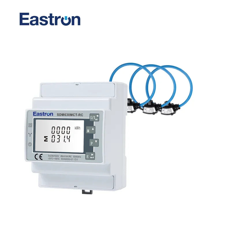 SDM630MCT-RC+3pcsESCT-RC60-240 Three Phase Three Wire Rogowski Coil Energy Meter High Precision Energy Meter with Rogowski Coil