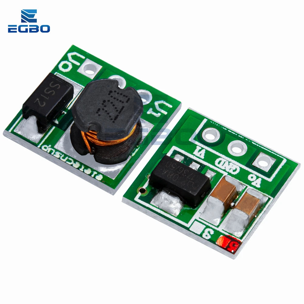 1~10PCS Efficiency 0.9-5V to 5V DC-DC Step-Up Power Module Voltage Boost Converter Board-Ideal for 1.5V-4.2V Inputs to 5V Output