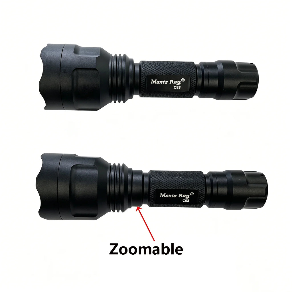 Zoom C8s Red Light 10w 810nm 850nm 940nm 980nm 1064nm Infrared LED Flashlight night Vision IR Therapy Torch for Hunting/Medical