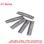 390Pcs/50pcs 0402 0603 0805 1206 3528 2835 5050 5730 SMD LED Kit Diodes Light Emitting Chip Surface Mount Diodo Red/Green/Blue