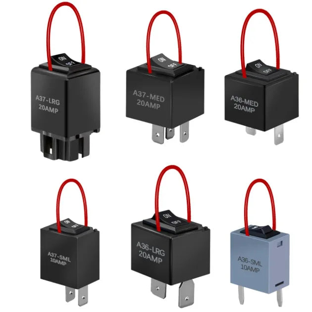 6PCS 9038A 12V Relay Bypass Switch Kit with Current Loop Fuel Pump Relay Bypass Main Switch, Diagnostic Test Tool