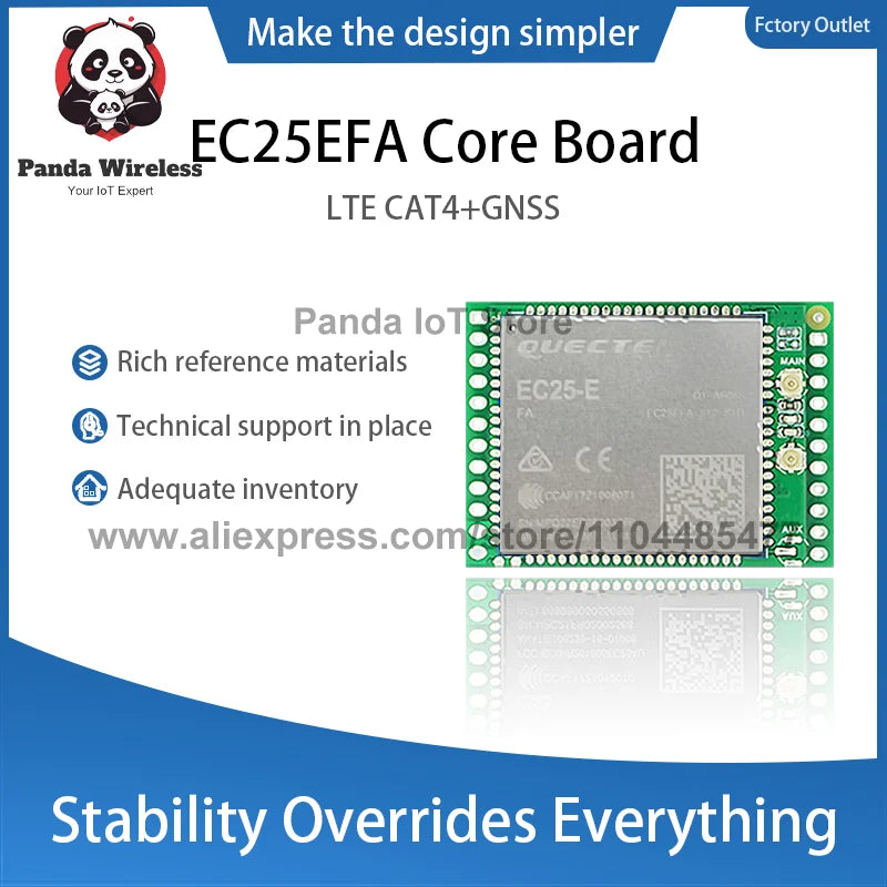 Quectel EC25-EFA Module EC25EFA 4G Development Core Board LTE CAT4 GNSS with GPS Global Band Graphics Card Processor Compatible