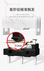 1Pcs New Kailh GM 8.0 micro switch GM8.0 Gold Contactor 80 Million Click Life Computer mouse left right Micro Swicth button