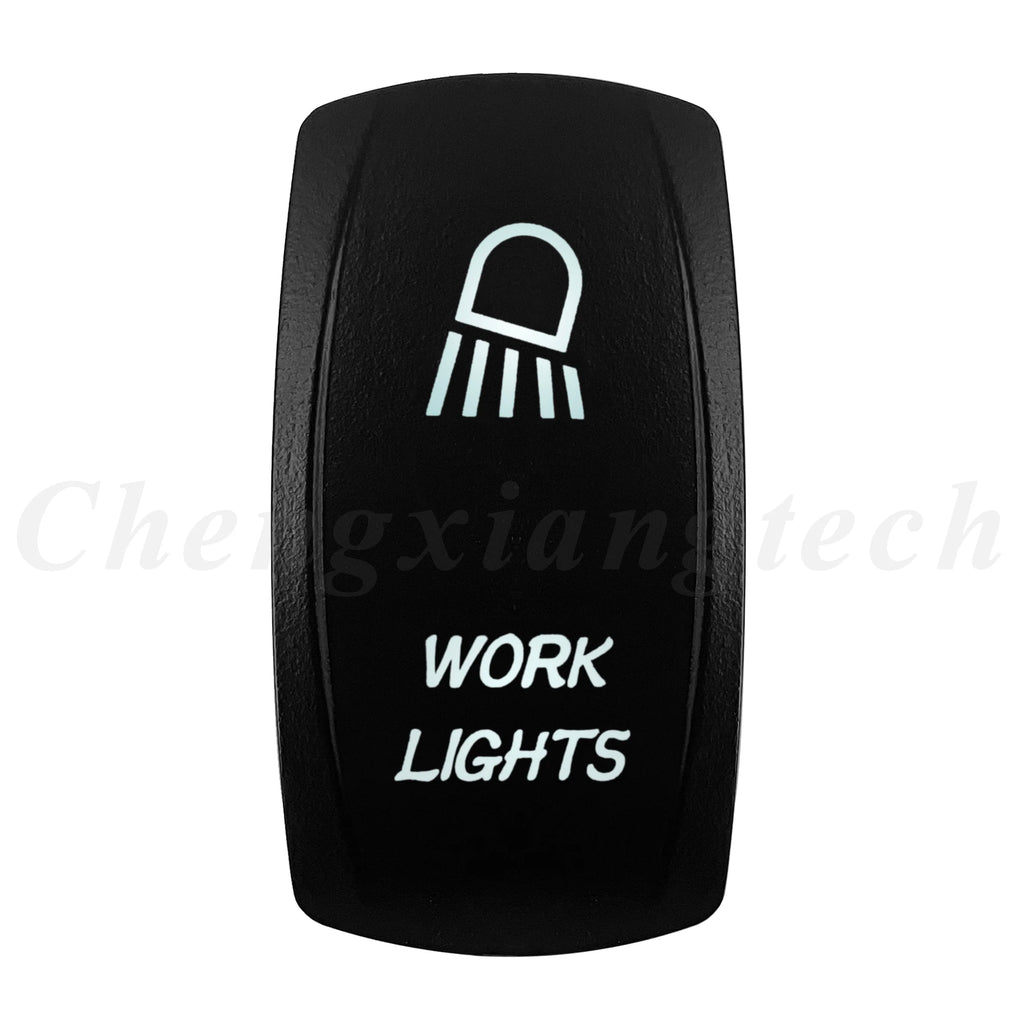 Marine 12V 24V White Led On Off Rocker Switch 5Pin SPST Momentary Switch DPDT ON OFF ON 3-Way for Car Boat Carling 4X4 Narva