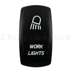 Marine 12V 24V White Led On Off Rocker Switch 5Pin SPST Momentary Switch DPDT ON OFF ON 3-Way for Car Boat Carling 4X4 Narva
