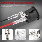 5/10PCS ON/Off Round Rocker Switches SPST 20mm Mini 12 Volt DC Mini Circle Toggle Switch 12V for Car Automotive RV 2 Pin