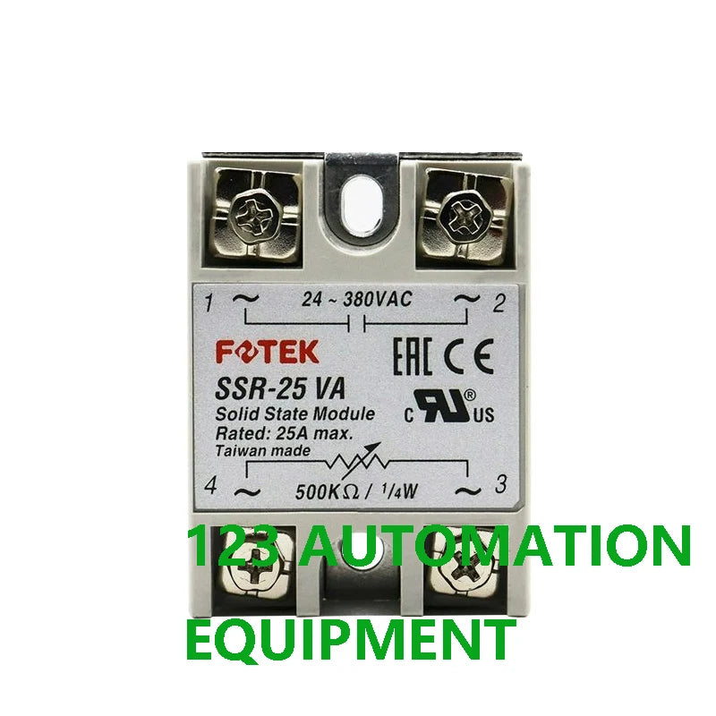Authentic New FOTEK SSR-10VA 25VA 40VA 50VA 75VA  SSR-25VA-H 40VA-H 40VA-H Single Phase Solid State Relay SSR Triac Mini