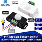 1~4PCS DC 12V 24V 6A Automatic Adjust PIR Motion Sensor Switch IR Infrared Detector Light Switch Module for LED Strip Light Lamp