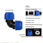 1Pcs 1/2'' 3/4'' Coarse Thread Connection OD 20/25mm PE PVC Pipe Fittings Elbow Straight Tee Irrigation IBC Tank Adapter