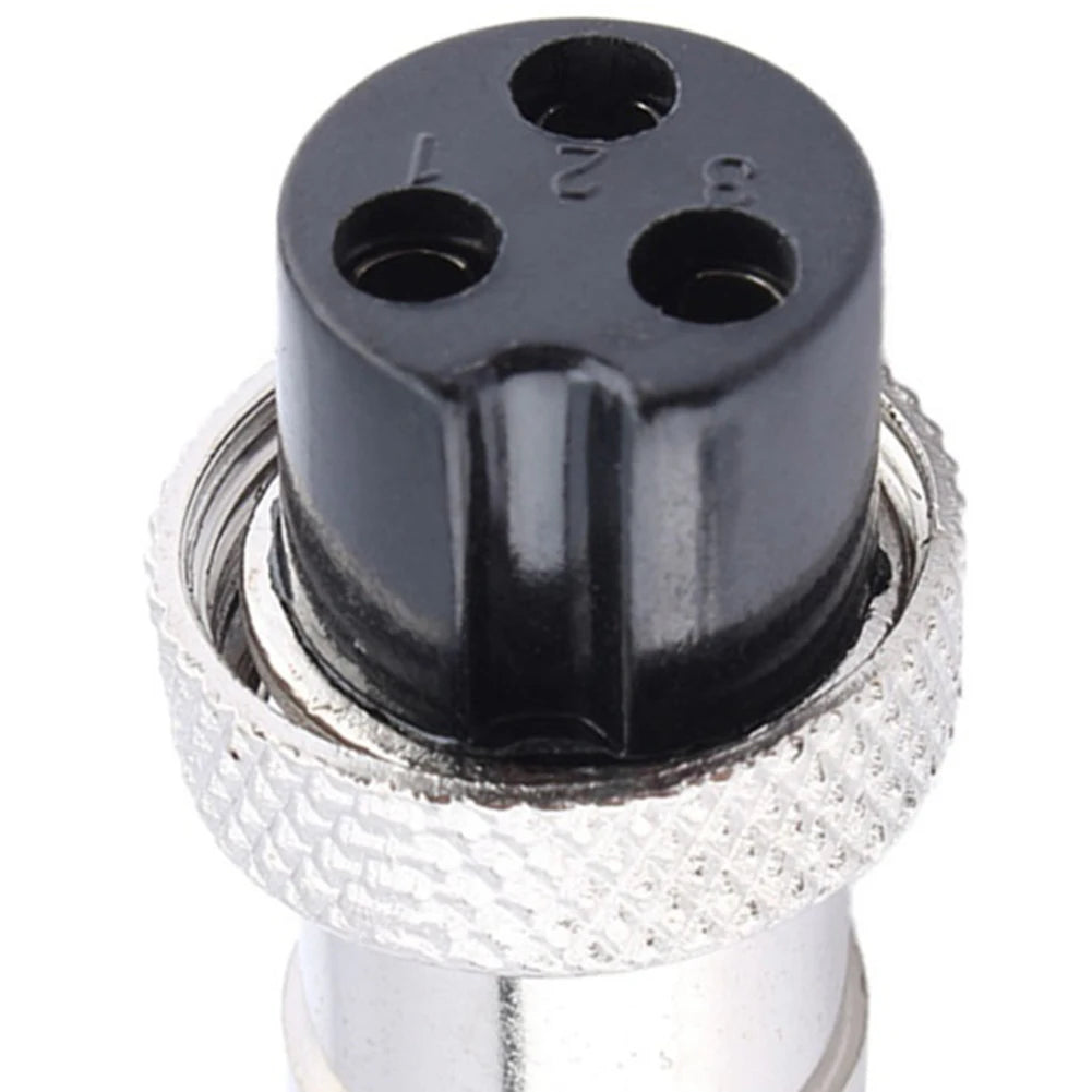 1pc GX16 3-pin Screw-type Aviation Electrical Socket Connector Wire Harness Panel For Data Acquisition Systems Inclinometers
