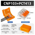 New! 1 Set Waterproof CNP106 IPX8 Mini Gel Wire Connector Junction Box Outdoor Easy Universal Wiring Rainproof Terminal Blocks