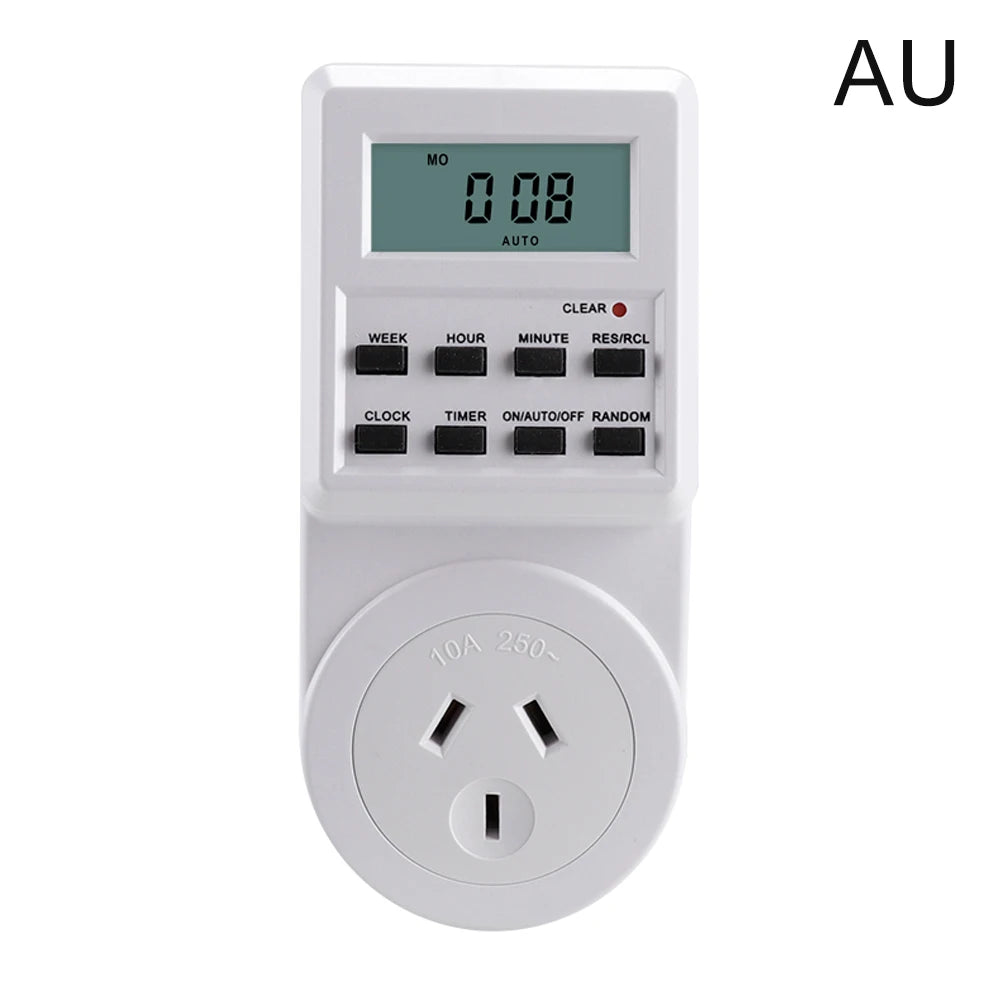 Outlet Timer 24 Hours Programmable and Plug in Timer for Electrical Outlets Indoor Digital Timer for Aquarium Light and Lamp