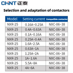 CHINT Relay NXR-25 0.63-1A 1.6-2.5A 2.5-4A 9-13A 17-25A Thermal Overload Relay for NXC Series AC Contactor