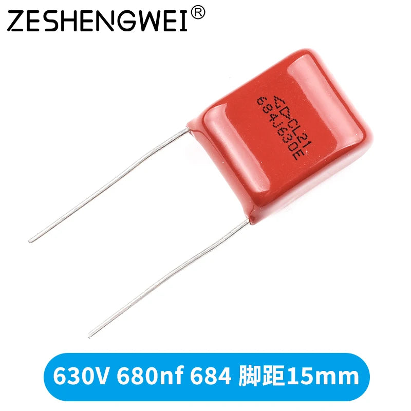 10PCS 63V 100V 250V 400V 450V 630V 2000V CBB22 Polypropylene film capacitor 101 103 104 105 125J 221 222 223 224 225 332 333 334