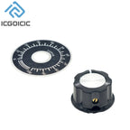 1Set 3590S Multiturn Adjustable Resistor Potentiometer Kit 100 200 500 1K 2K 5K 10K 20K 50K 100K Ohm With Potentiometer Knob A03