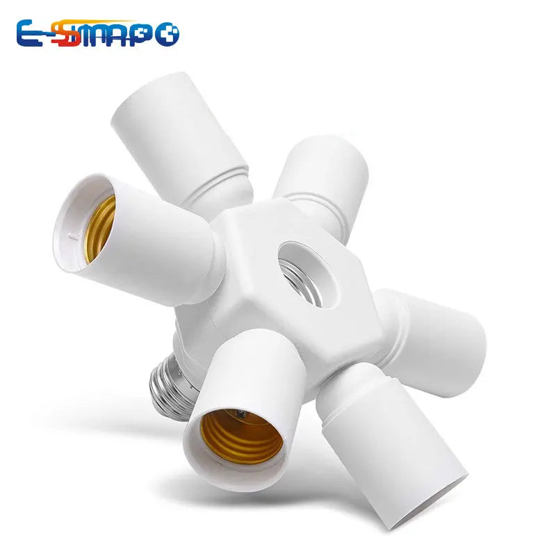 1pc E27-4E27 7E27 E26CFL LED Lamp Base Light Socket Splitter Extender Universal 250V2A Medium Edison Screw Lamp Holder Adapter