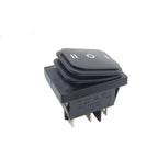 2pcs KCD4 Waterproof Rocker Switch 4 6 Pin Latching 16A 250VAC DPDT ON OFF ON 12V 220V Red Green LED Light Button Switch