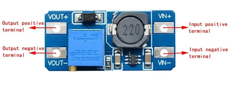 1/3/5/10PCS MT3608 DC-DC Step Up Converter Module Adjustable Boost 2A Max Power Supply Board 2V-24V To 5V 9V 12V 28V Booster